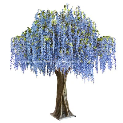 Faux plavo stablo wisteria
