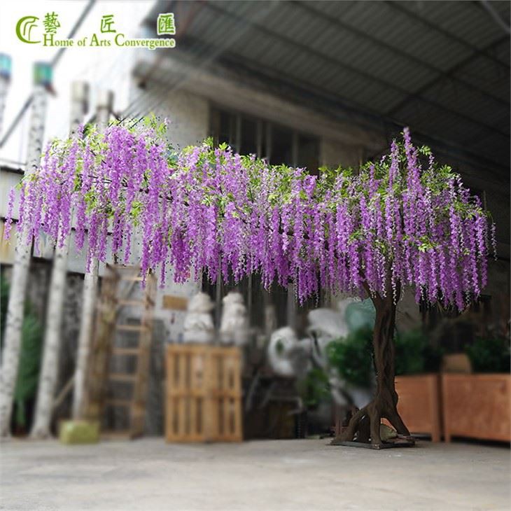 Artificial Wisteria Tree Pink