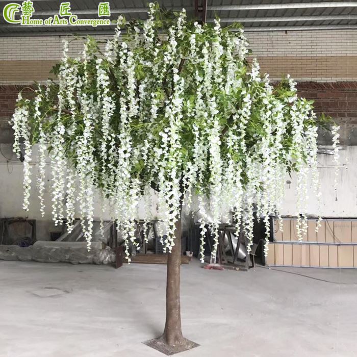 Artificial Wisteria Tree Pink