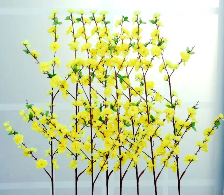 Fake Peach Blossom Stems Wedding Flowers